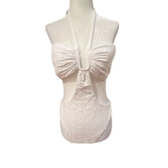 l*space Marina bitsy one piece swimsuit womens size xl in white‎ NWT - Picture 6 of 15
